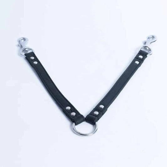 Leather Coupler for 2 Dogs