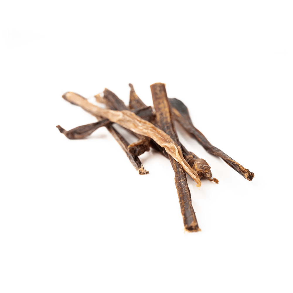 Pile of dried pork pizzle sticks