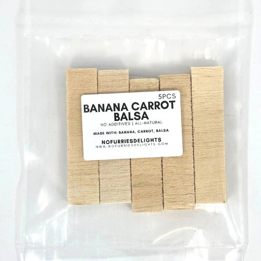 Banana Carrot Balsa Blocks 5 pc
